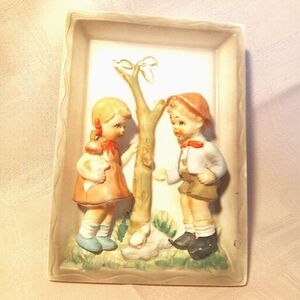 Vintage What Are LIttle Girls Made Of 647 Hanging Wall Decor Ceramic